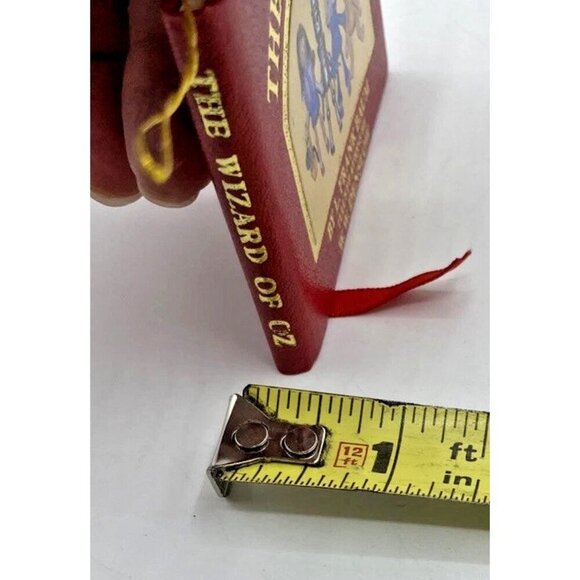 Vintage Kurt Adler Christmas Ornament The Wizard of Oz Mini Book 1984 Red Gold - Picture 13 of 13
